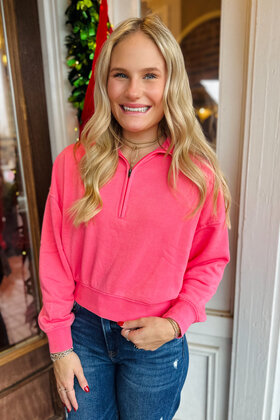 Simply Cozy Half Zip Pullover