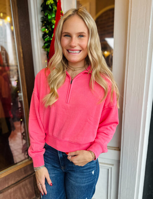 Simply Cozy Half Zip Pullover