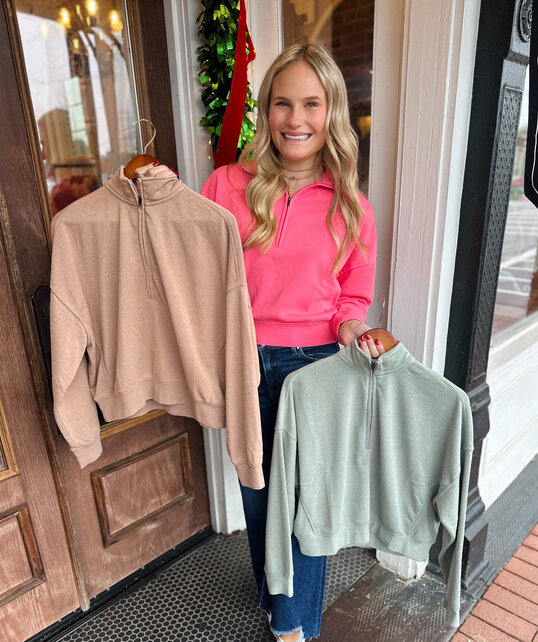 Simply Cozy Half Zip Pullover