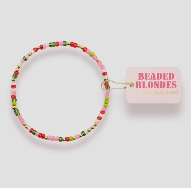 Beaded Blondes Jingle Bell Bracelet -