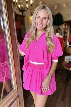 Popping Pink Bubble Skirt