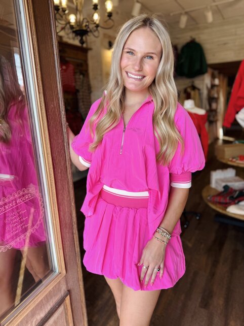 Popping Pink Bubble Skirt