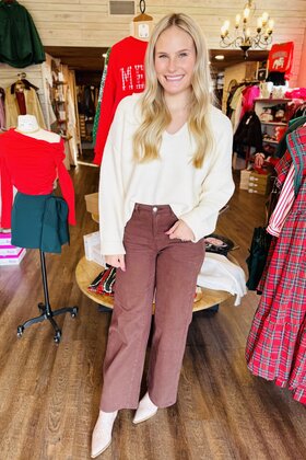 Chocolate Dream Wide Leg Pants