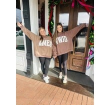 WWJD and AMEN Mock Neck Reversible Sweatshirt