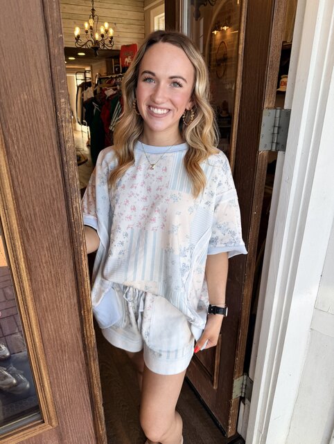 Patchwork Floral Shorts