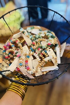 Stone + Metal Bracelet -