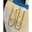 The Uptown Peach Heart & Chain Necklace Set Gold