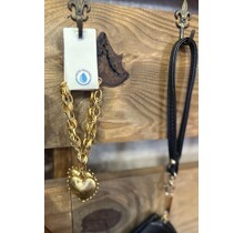 Puffy Heart Chain Bracelet