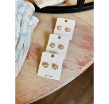 Small Roped Pearl Earrings