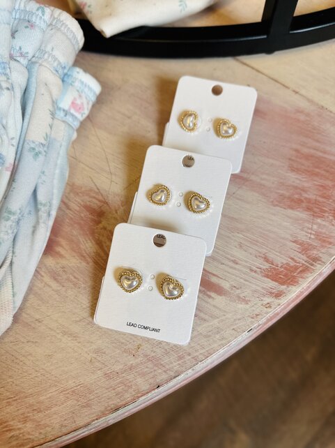 Small Roped Pearl Earrings