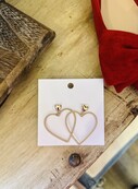 Rope Textured Heart Earrings