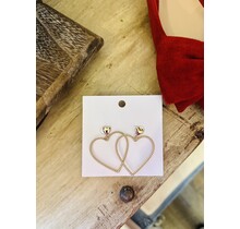 Rope Textured Heart Earrings