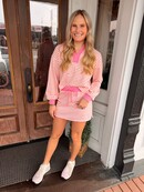 Poppy Pink Striped Set