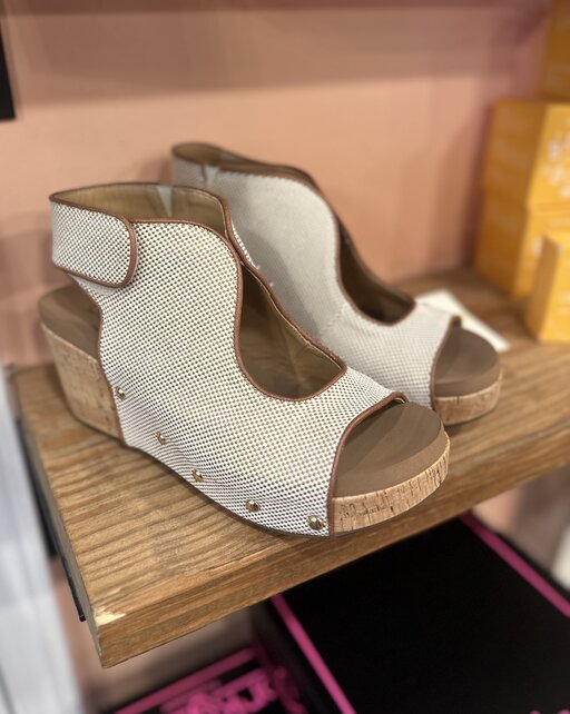 Nicole Natural Cork Wedges