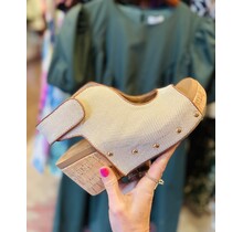 Nicole Natural Cork Wedges