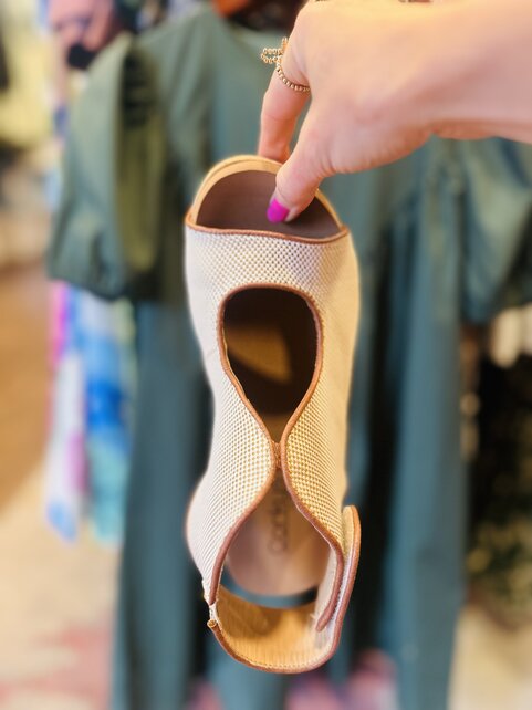 Nicole Natural Cork Wedges