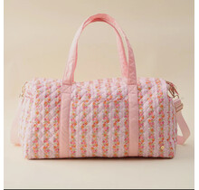 Flower Quilted Weekend Bag