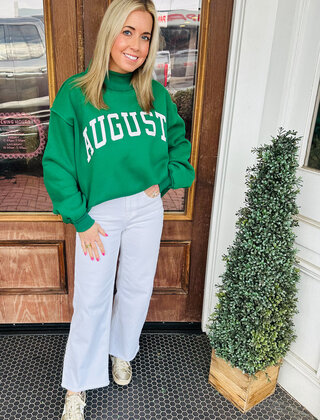 Green Augusta Mockneck -