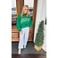 The Uptown Peach Green Augusta Mockneck -