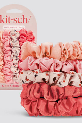 Ruched Satin Scrunchies