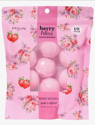 Berry Bliss Bath Bombs - 10 Pack