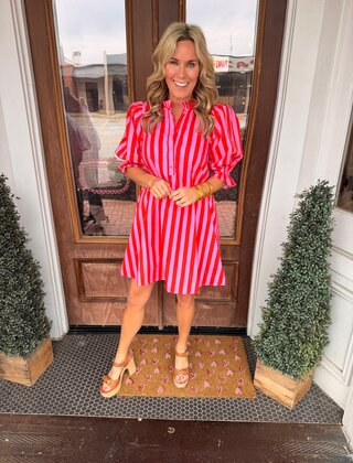 Sweetheart Stripe Dress