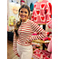 The Uptown Peach Sandra Striped Top