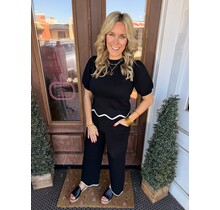 Khloe Scallop Knit Top