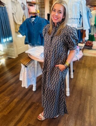 Midnight Blossom Dress