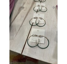 Green Coated Hoops