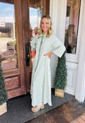Mint Stripe Maxi Dress
