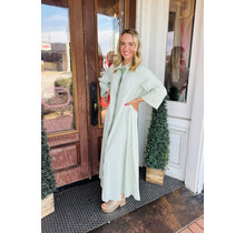 Mint Stripe Maxi Dress