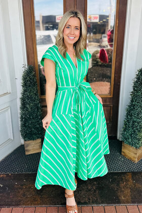 Augusta Green Midi Dress