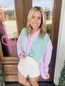 Sweet Mint Stripe Top