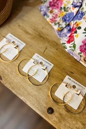 Gold Metal Hoops