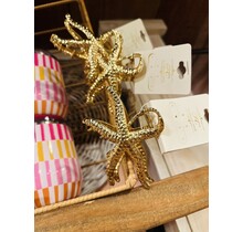 Gold Starfish Claw Clip