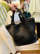 Leather Textured Tote Bag