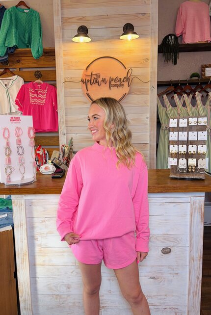 Bella Bubblegum Sweat Shorts