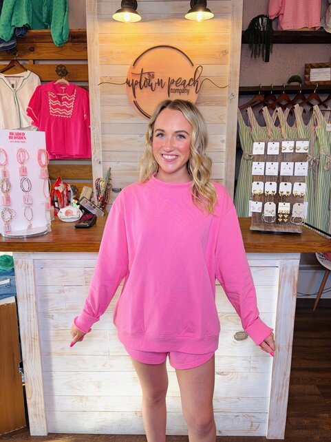 Bella Bubblegum Sweat Shorts