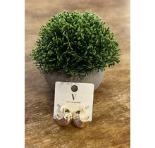 Textured Gold Chunky Hoops