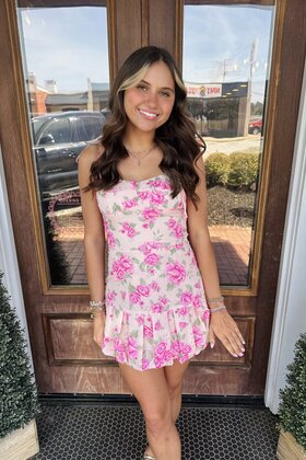 Spring Into Summer Bubble Mini Dress