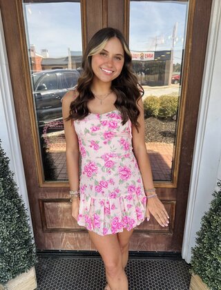 Spring Into Summer Bubble Mini Dress