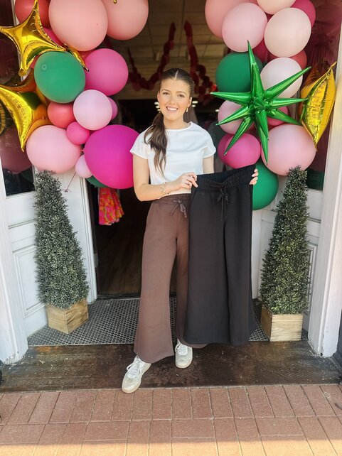 Wide Leg Scuba Pants