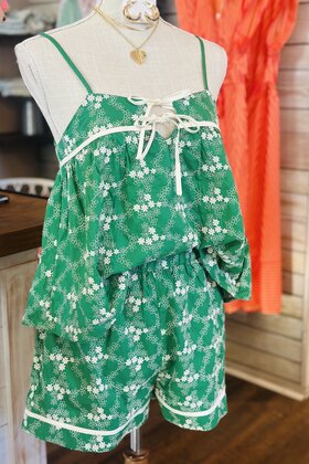 Emerald Bloom Floral Set