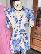 Coastal Garden Belted Romper