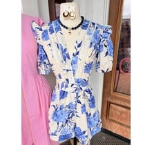 Coastal Garden Belted Romper