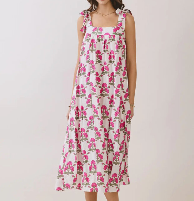 Pink Petal Breeze Dress