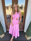 Main Character Bow Midi Dress