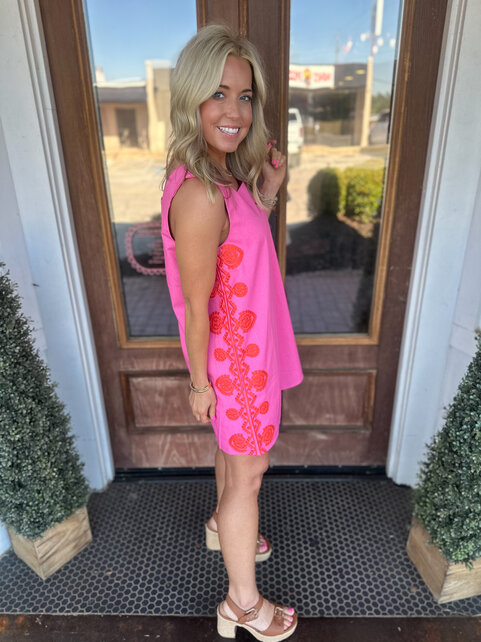 Pink/Coral Pop Dress