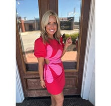 Flower Power Cut-Out Mini Dress